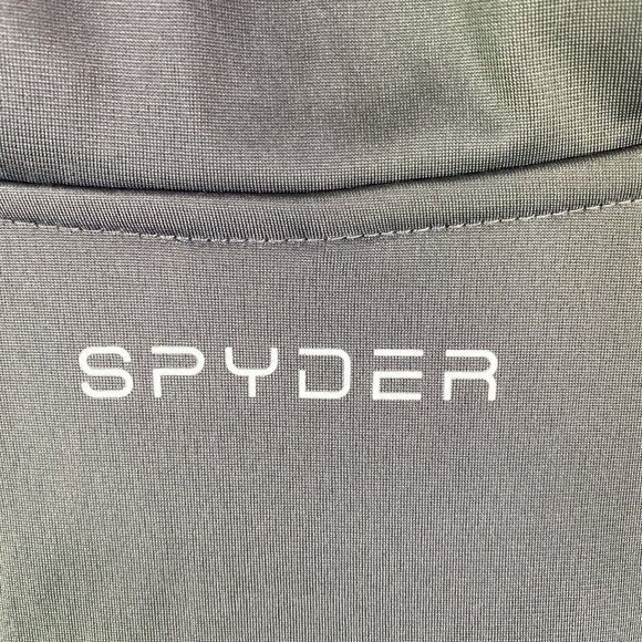 Spyder Men's Full Zip‎ Jacket Medium Polar Gray Warm Up Track Gym Activewear New - Picture 8 of 11